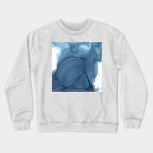 Dusky Blue Ripples Crewneck Sweatshirt